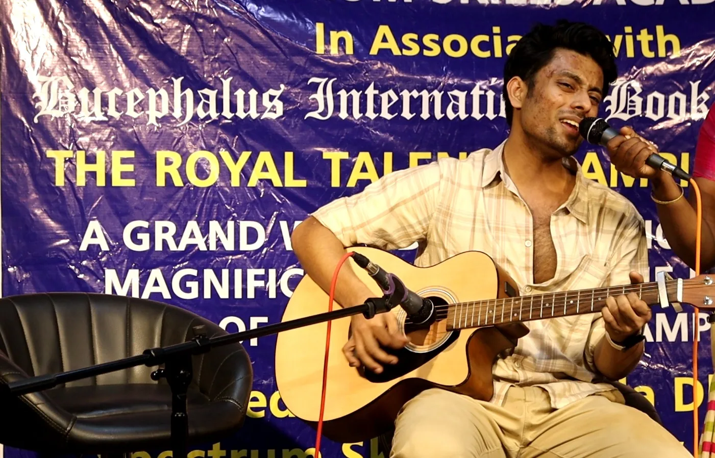Guitar performance at The Royal Talent Champions